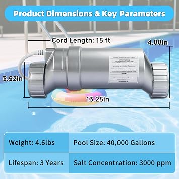 T-15 Salt Cell Replacement for Hayward W3T-CELL-15 40,000 Gallon Pools