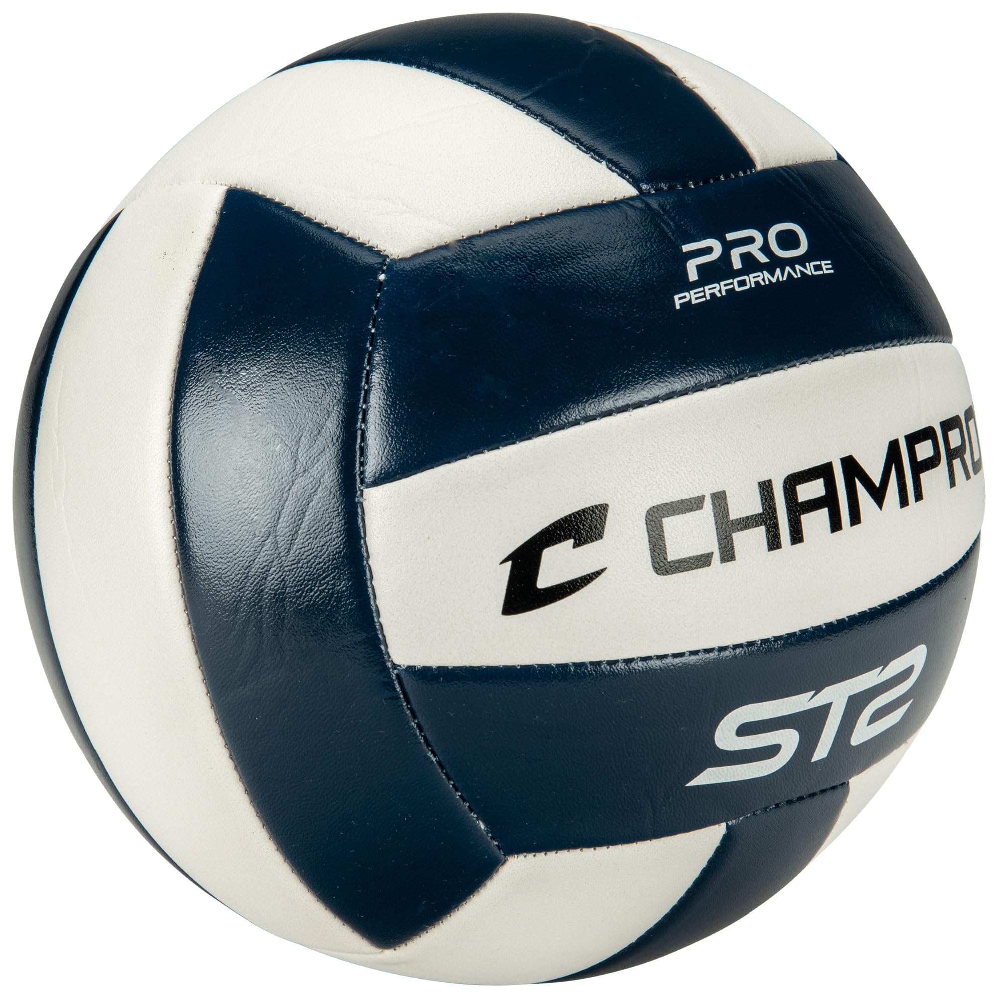 CHAMPRO - Balón de voleibol ST2 para interiores o exteriores - Tamaño oficial de voleibol recreativo