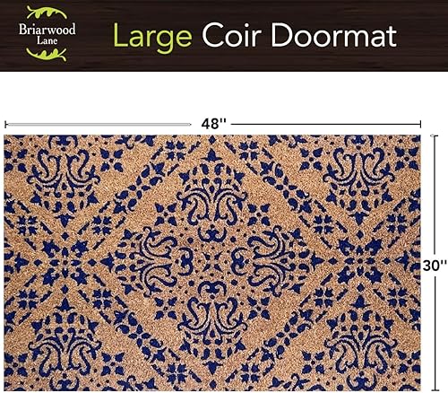 Miniatura 5 de Briarwood Lane Lavender Home Spring - Felpudo de fibra natural para interiores y exteriores, 18 x 30 pulgadas