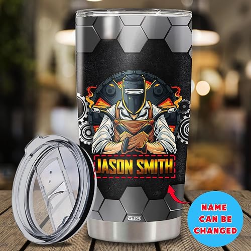 Vista 40 de WAZONE Vaso personalizado de tractor Im A Farmer de 20 onzas, 30 onzas, taza de viaje con nombre personalizado, taza de acero inoxidable aislada al