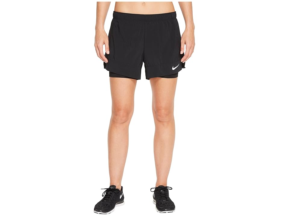 

Nike Flex 2-in-1 Short (Black/Black/White) Women's Shorts