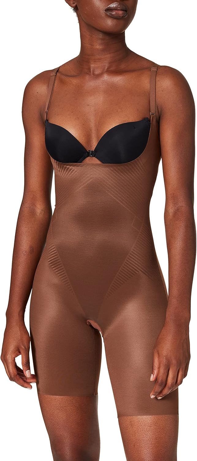 SPANXshape Invisible Open-Bust Mid-Thigh Bodysuit