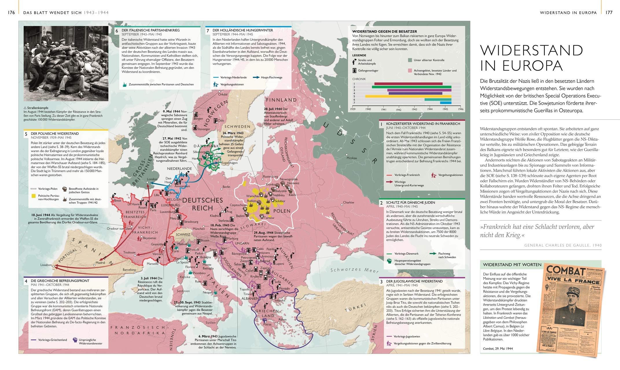 Der Zweite Weltkrieg in Karten: Eine geografische Reise durch die Geschichte des Zweiten Weltkriegs. Mit 100 historischen und modernen Karten
