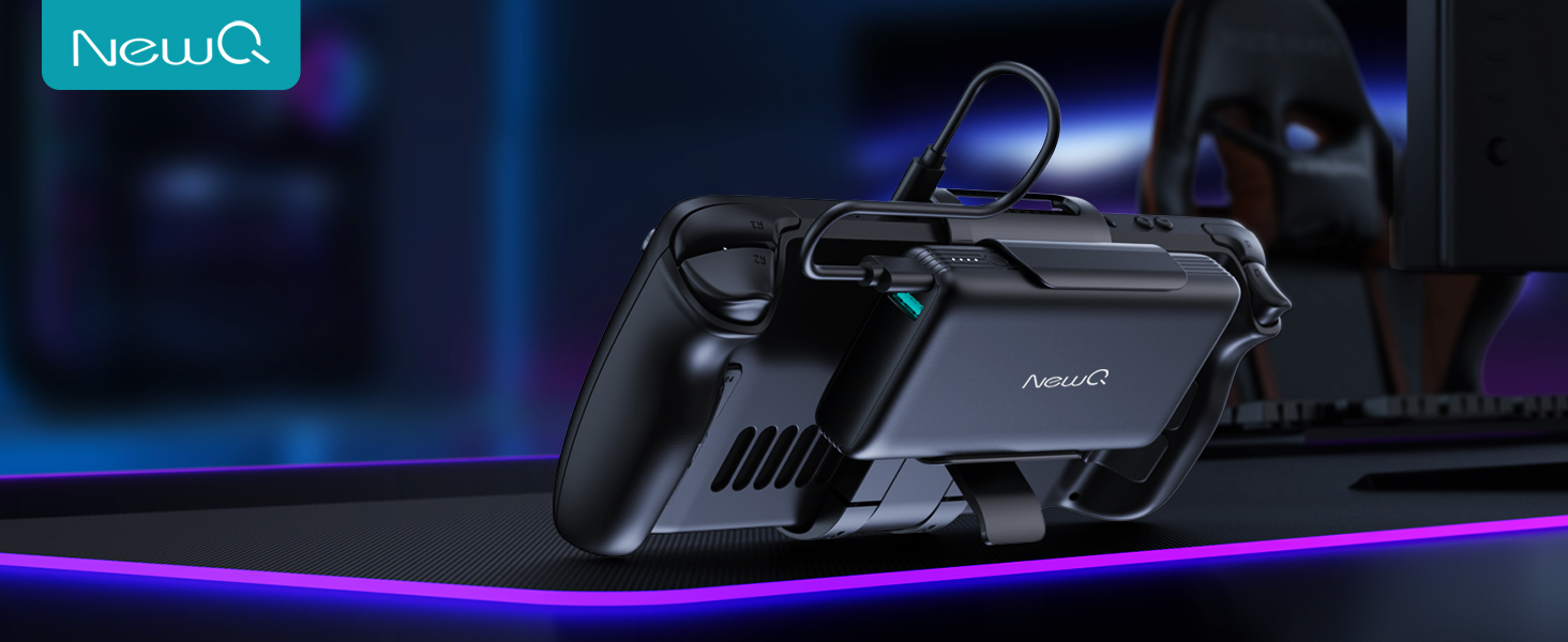 Amazon.com: NEWQ 2-in-1 Steam Deck Battery Bank & Stand for Steam 