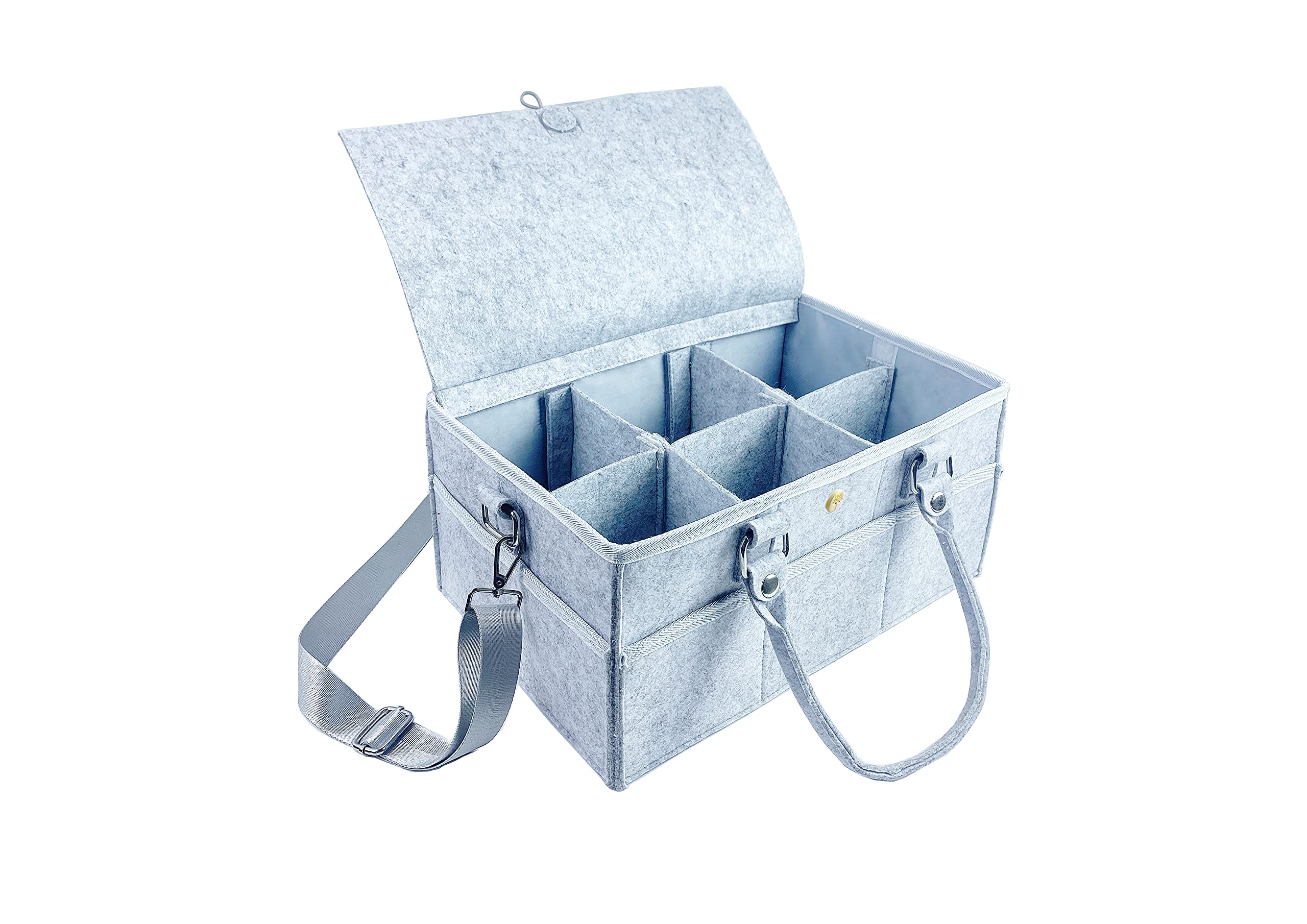 LEITOR Diaper Organizer,Easy to Clean and Convenient Baby Diaper Caddy Organizer,Resizeable Made of Felt Cloth Diaper Caddy