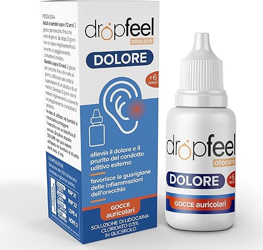 Gocce per Orecchie - Allevia il Dolore e il Prurito - Protegge...