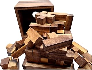 Monster T Wood Brain Teaser - Large Wooden Puzzler with 54 Pieces