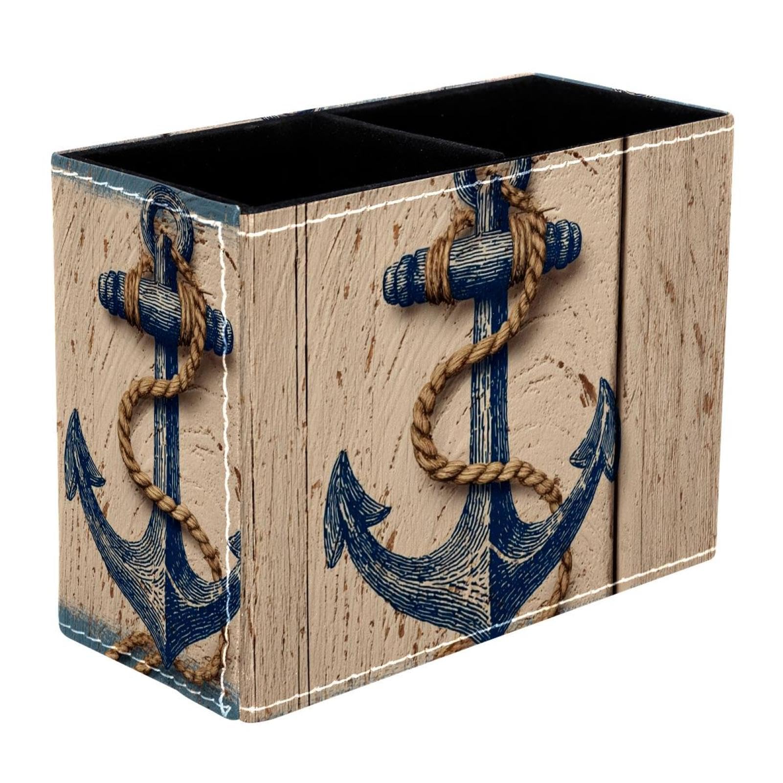 sanfly fish Anchor Desktop Storage Box Pencil Holder, Stationeries and Desk Supplies Organizer for Home, Office & School