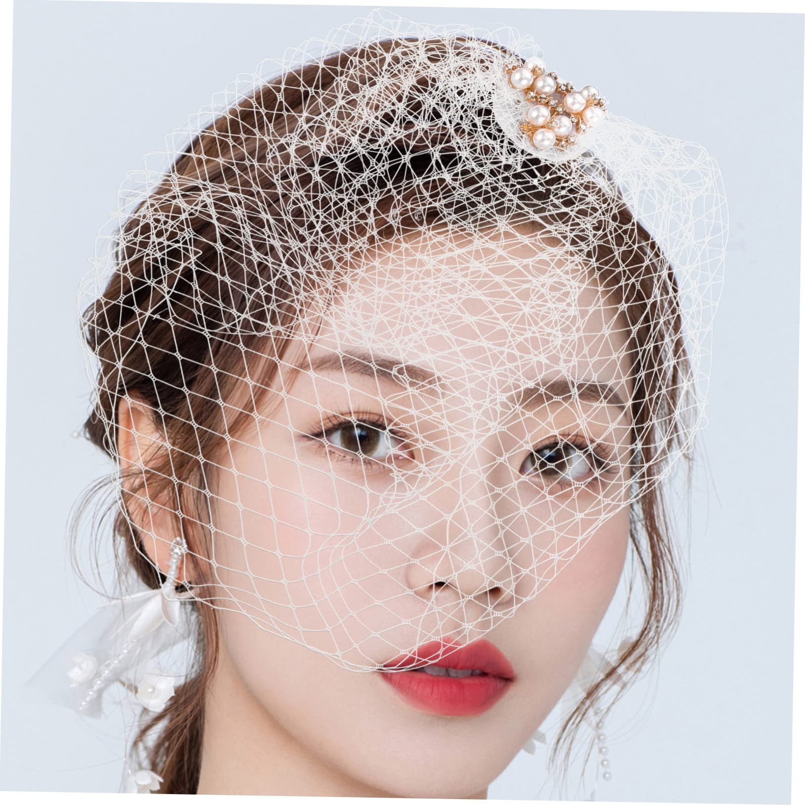 GALPADA 5pezzi Fascinator Elegante con Velo per Donne Accessorio da Cerimonia per Matrimoni Feste e Tea Party con Design Unico Perle Leggero e Confortevole