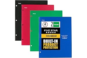 DuraShield Antimicrobial 2 Pocket Stay-Put Plastic Folders