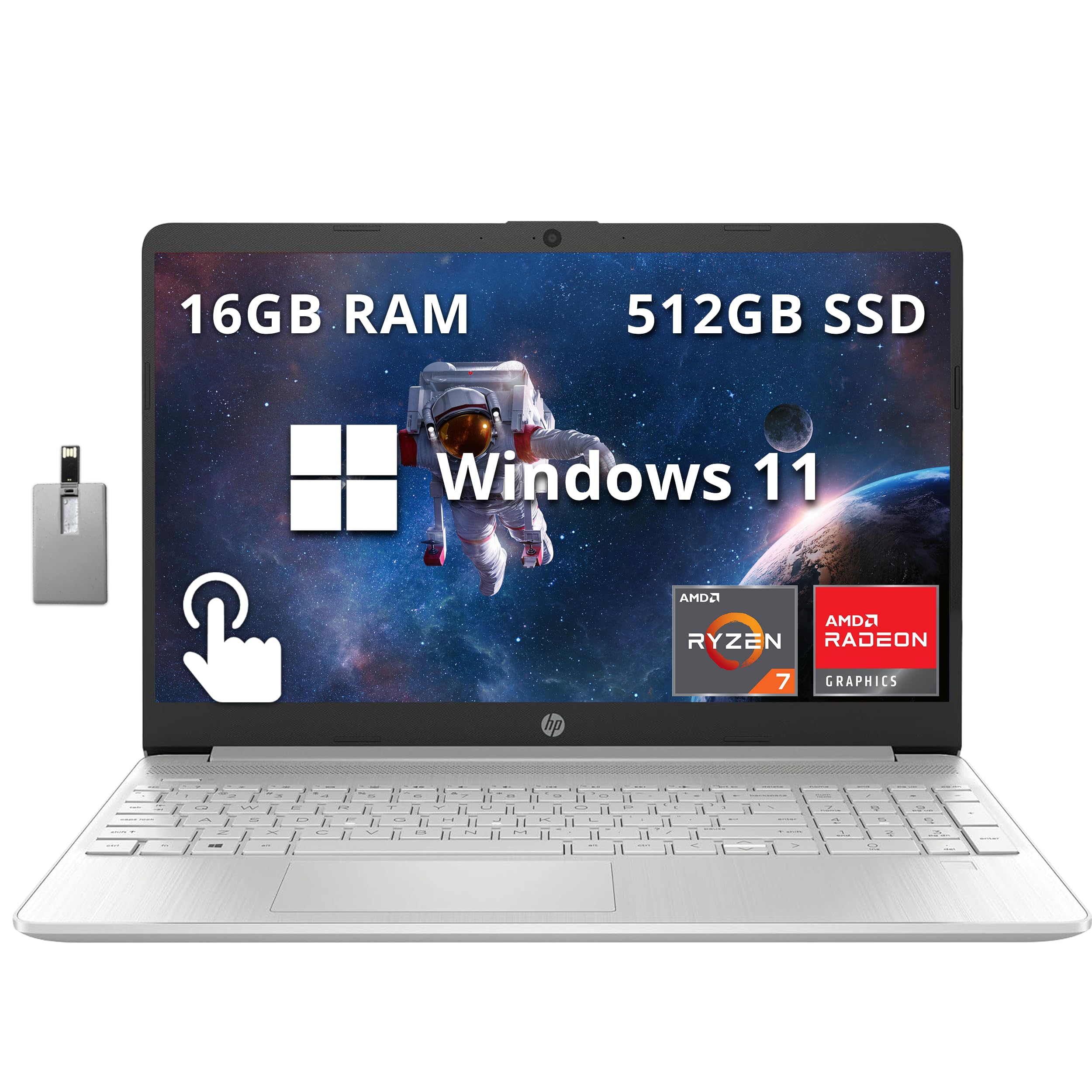HP 15.6型 Ryzen 7 / 16GB / SSD512GB HP 15.6