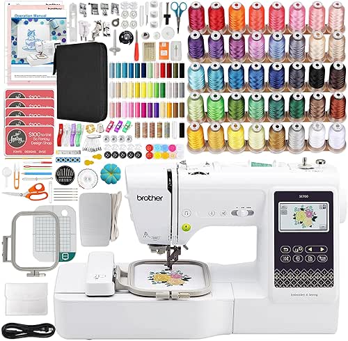 Brother SE700 Combo Embroidery & Sewing Machine with 250+ Accessories