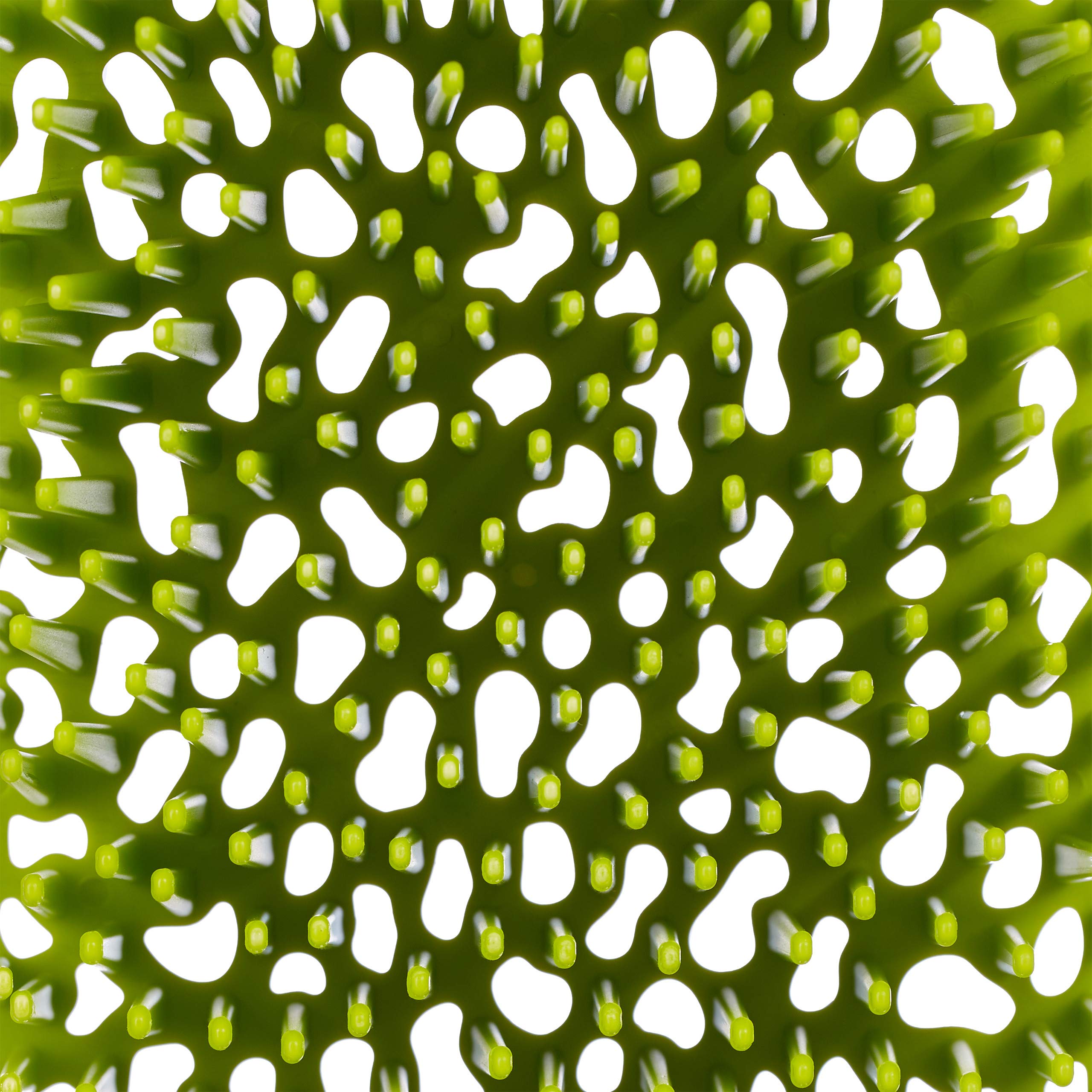 Relaxdays Little Choice Scolabiberon, Vaschetta Raccogli Gocce, Rastrelliera Asciuga Ciucci, in Plastica, 23 x 23 cm, Verde/Bianco