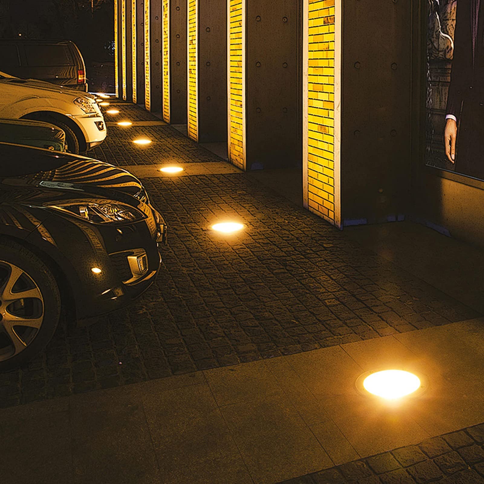 LSSB LED Luce Sotterranea Impermeabile Luci di Paesaggio da Giardino AC85-265V Bene Lights per Vialetto Ponte Patio Iarda All'aperto Apparecchio di Illuminazione, 5 Colori