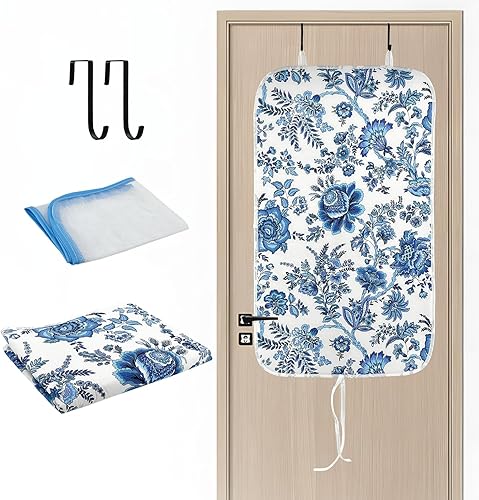 Miniatura 1 de Alfombrilla de planchado portátil  Acolchado resistente al calor de 0.118 pulgadas con 2 ganchos + 1 almohadilla aislante para prensado de vapor de