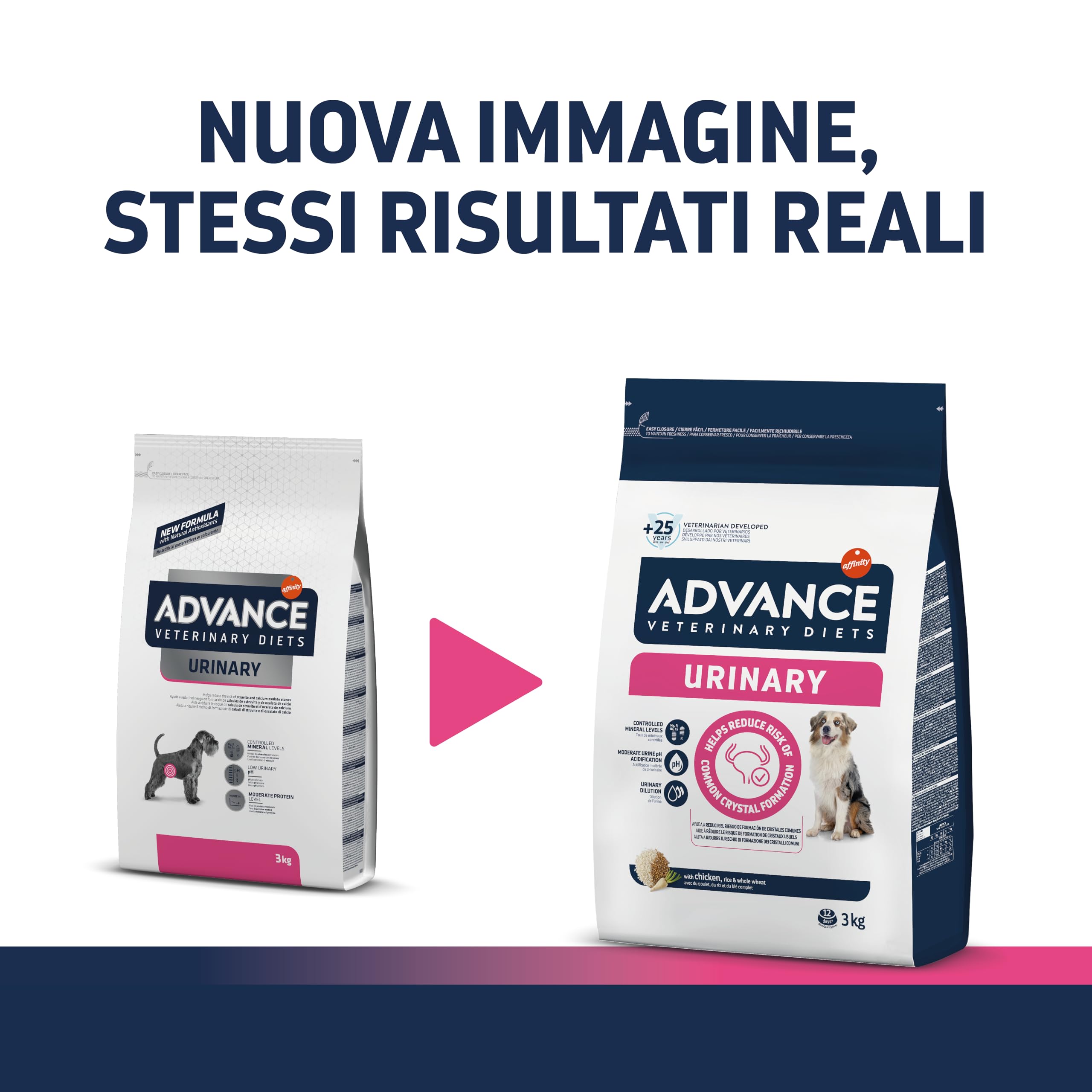 Advance Veterinary Diets Urinary Cibo per Cani con Problemi del Tratto Urinario 3kg