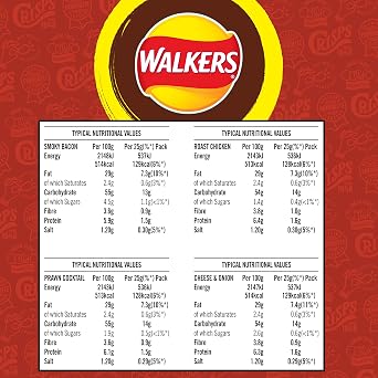 Walkers Snack Foods Ltd Meaty Variety Multipack Crisps 24 x 25g