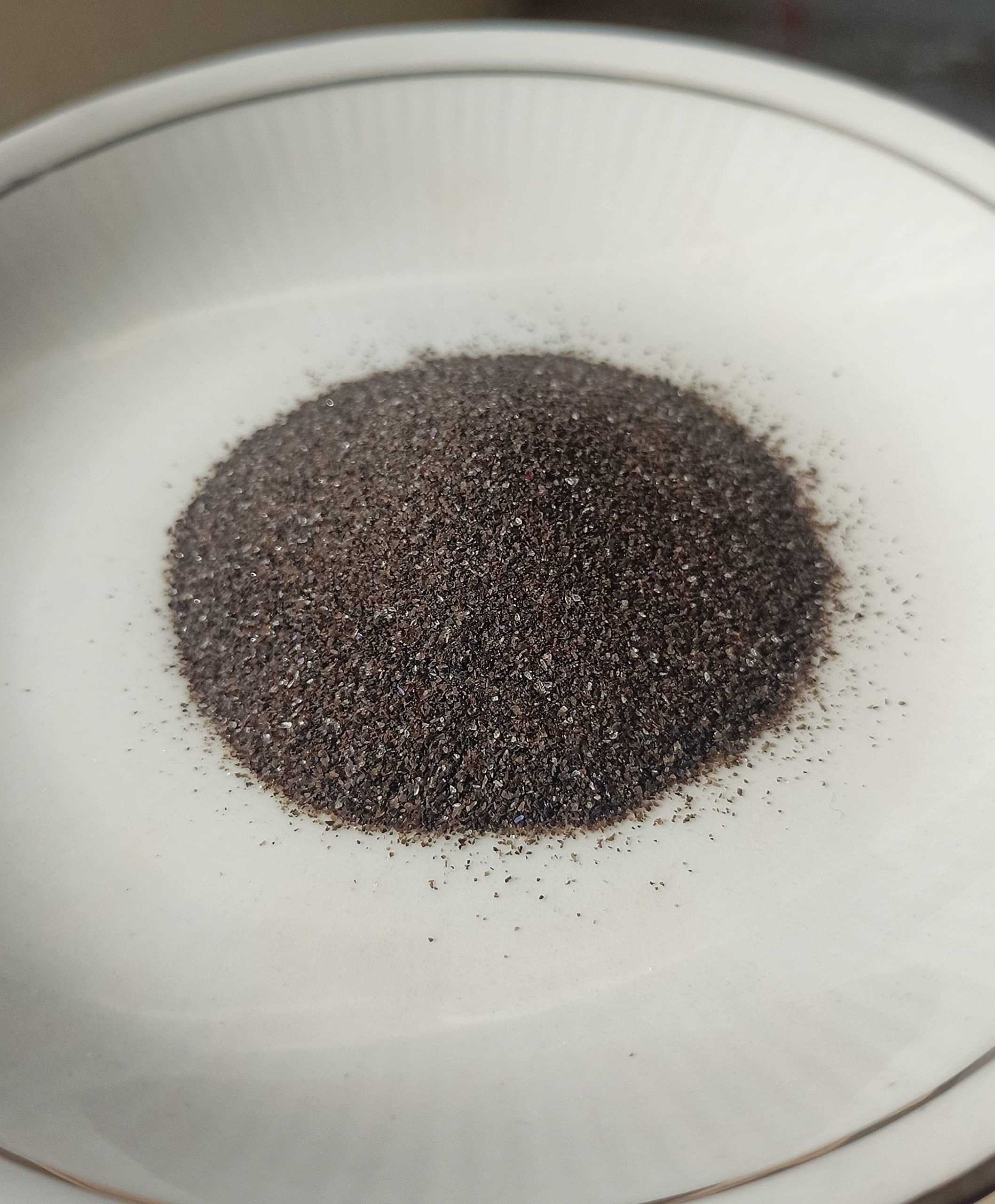 Black Chalcedony Gemstone Crushed Powder, Inlay Stone 200 Ct, Used in Art & Craft, Resin Jewelry & More