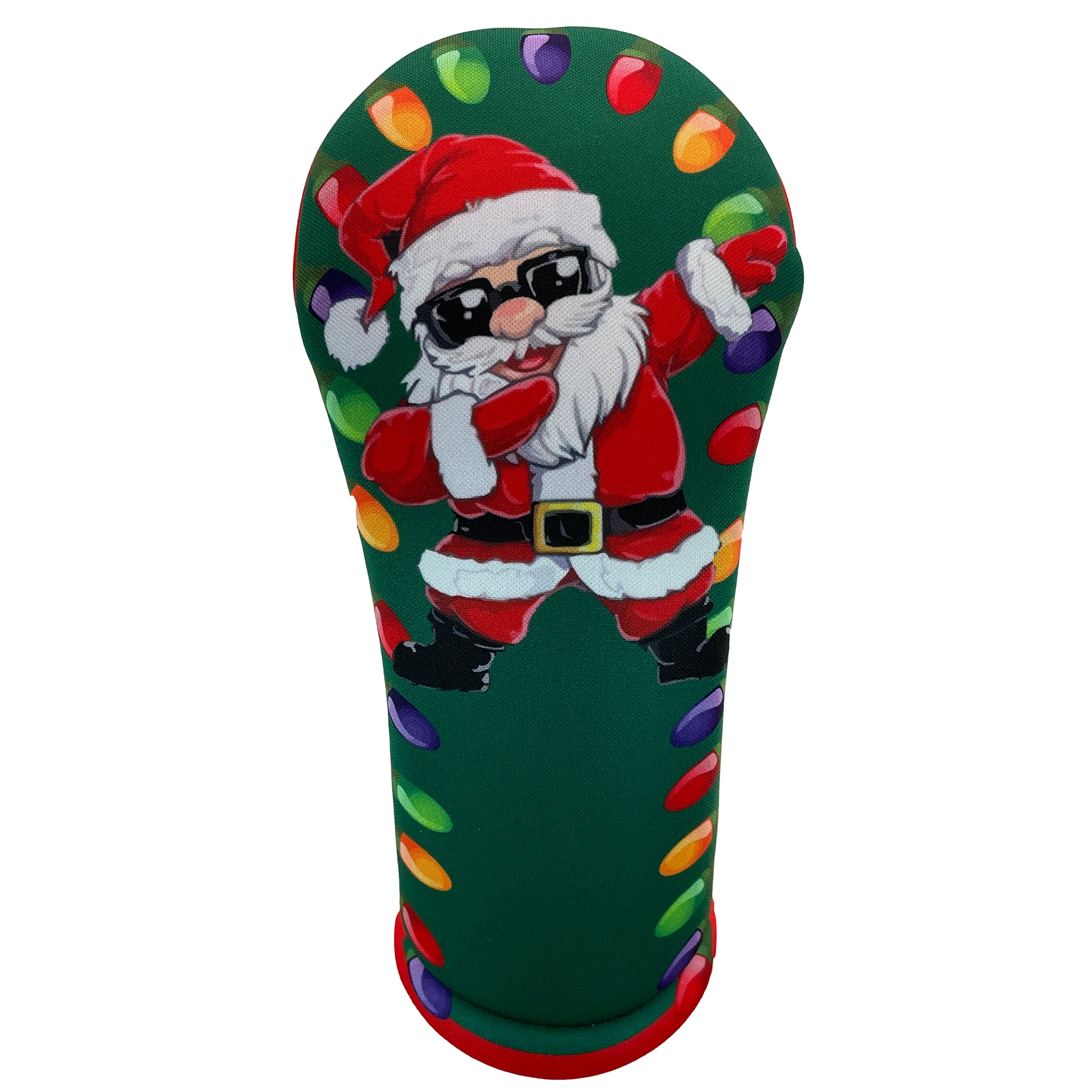 BEEJO’S Golf Club Headcovers | Merry Christmas Santa | 3 Separate Sizes: Driver-Fits up to 460cc, Fairway, Hybrid | Handmade in USA | 100% Machine Washable (Driver)