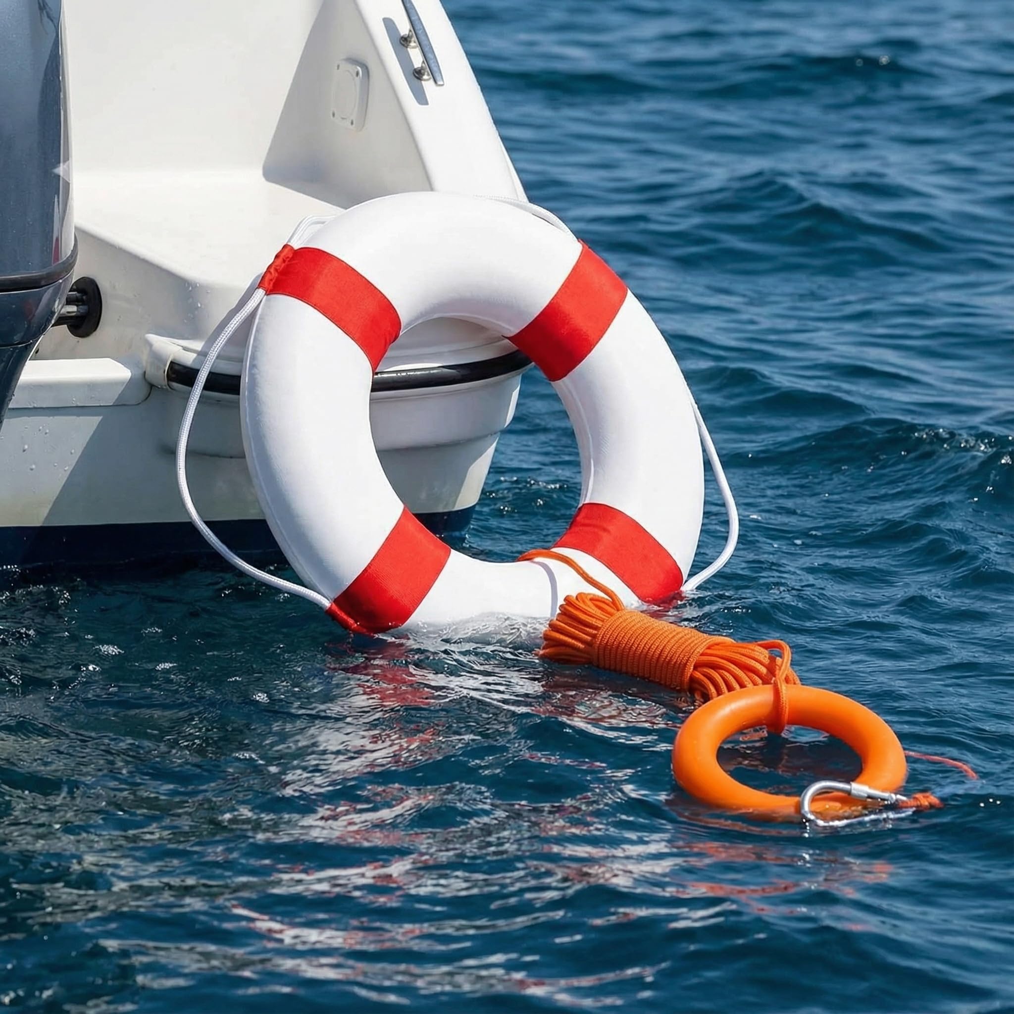 20 inch/50cm Pool Safety Ring Life Preserver Ring Buoy, Swimming Swim Foam Ring Pool Buoy Pool Rings Throw Ring Life Preserver Ring for Pool Wall Decoration