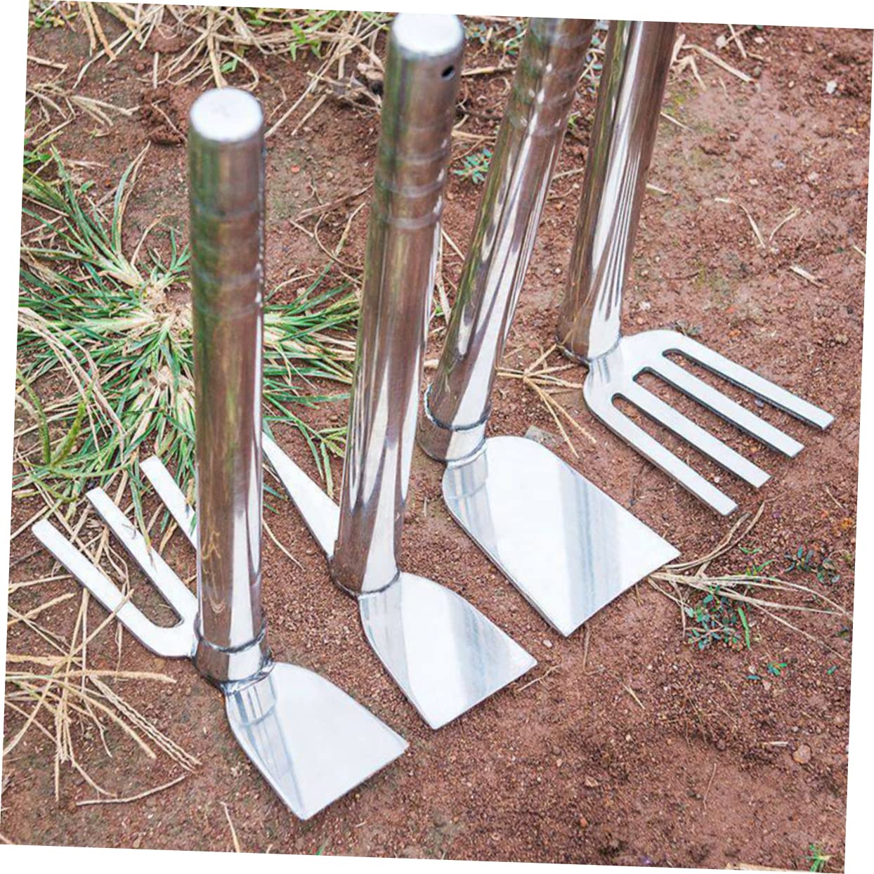 Giardino in Acciaio Inossidabile Leggera e Resistente Zappetta Manuale Multifunzionale per Orto Erbacce e Scavo Attrezzo da Giardinaggio per Piantare e Cura Piante