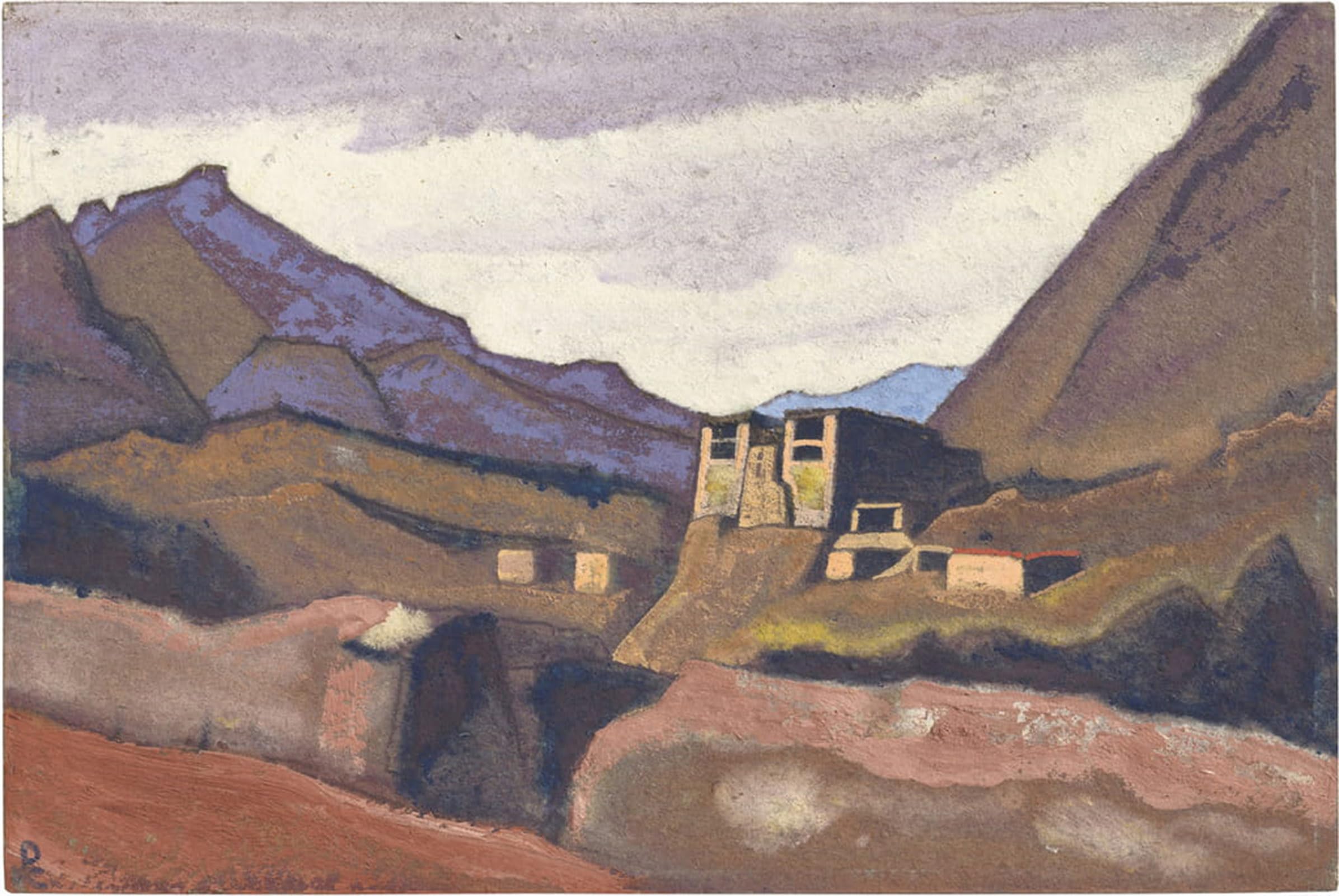 ARTXLXXBN Famous Painting Art Wall Decor Abstract Art Picture Roerich Across Ladakh by Nicholas Roerich Animal Pictures for Home Decor 60x90cm