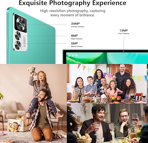 Miniatura 3 de Echoamo Tablet 10 pulgadas 2023 Andorid 13 Tablet con ranura para tarjeta SIM Octa-core 8GB RAM 256GB ROM 1920x1200 FHD IPS Pantalla 13+24MP Cámara,