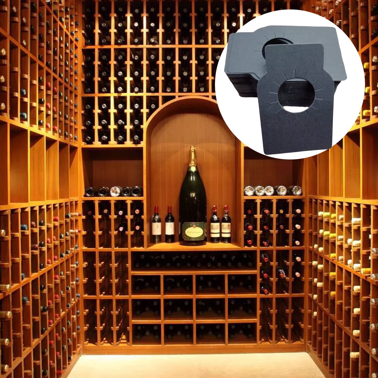 120 Pezzi Etichette per Bottiglie di Vino, Etichetta Della Cantina Bottiglia di Vino, Etichette per Vino Champagne, Etichette per Collo di Bottiglia di Vino, Etichetta Vino Bianco Carta Kraft