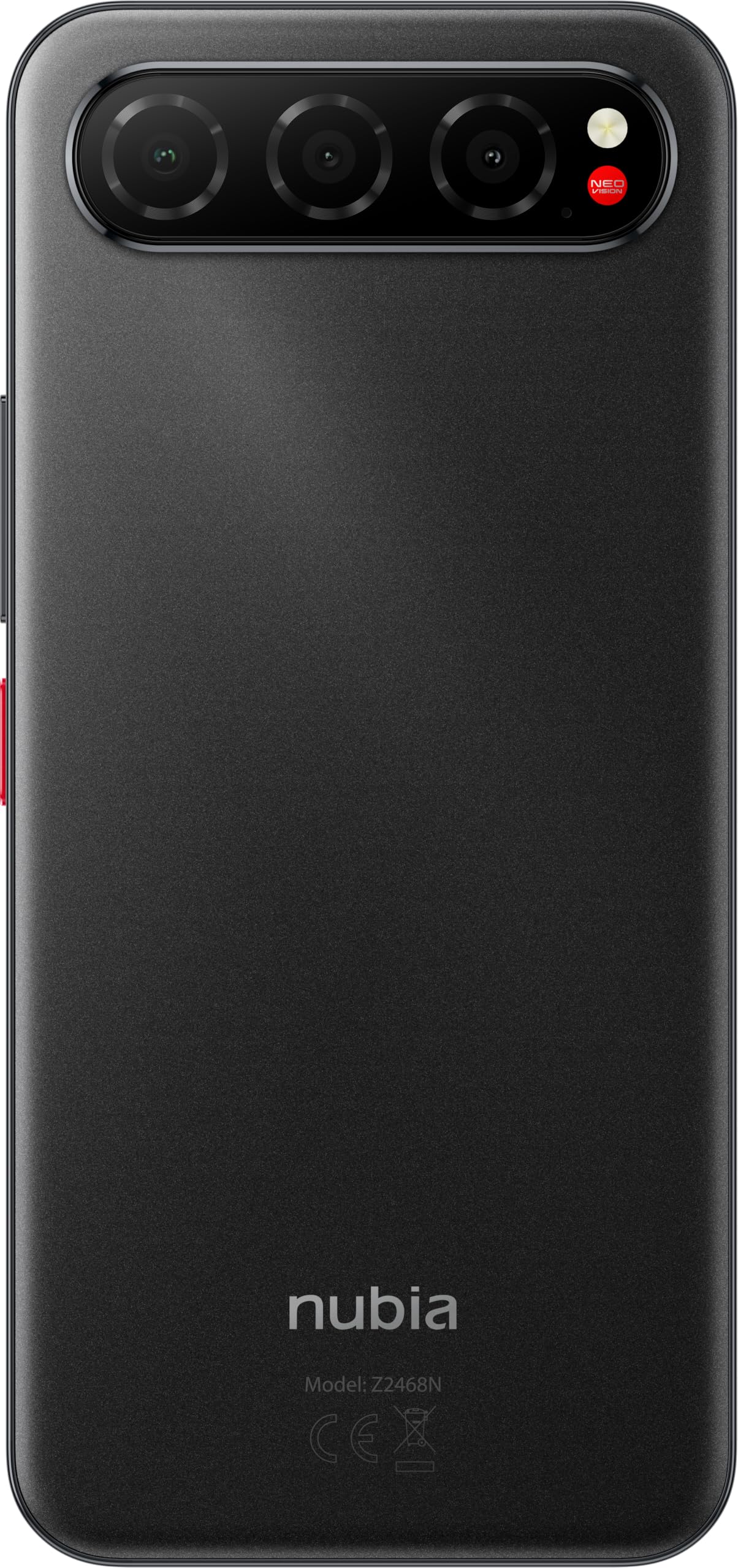 nubia Air, Smartphone 5G ultrasottile, Display AMOLED 6,78", 256 GB, RAM 20GB (8+12GB RAM fusion), Tripla fotocamera AI 50MP, Batt. 5000mAh, resiste a acqua e polvere (IP68 & IP69), Titanimu Black