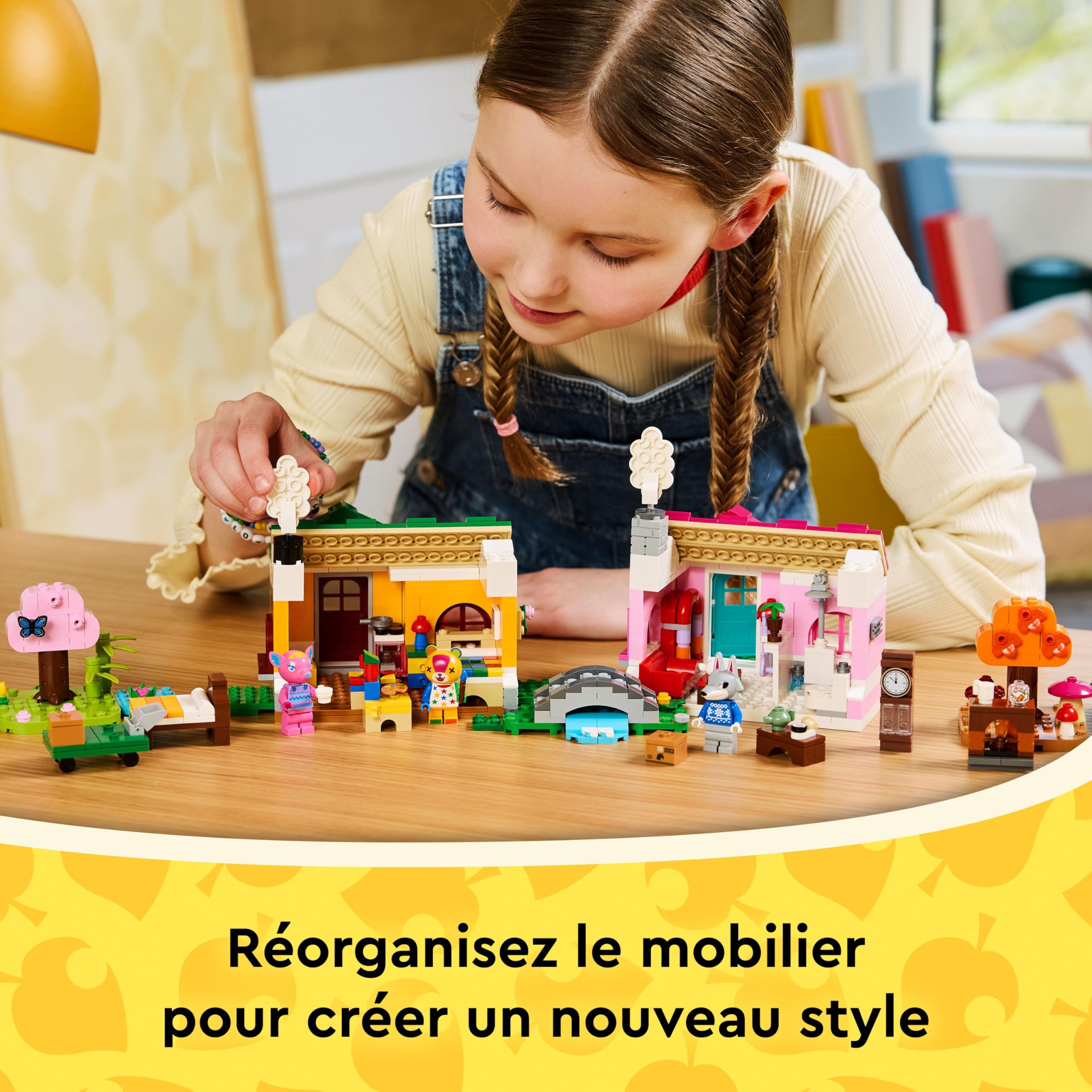 LEGO Animal Crossing Les Maisons Créatives : au Gré des Saisons - Jouet 2-en-1 - Minifigurines de Miro, Rosanne & Pierrot - 2 Maquettes de Maison - Cadeau Fille, Garçon, Fans de Jeux Vidéo 7 ans 77057