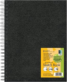 Art Alternatives Wirebound Sketch Book in Black - 8.5 x 11 Inches