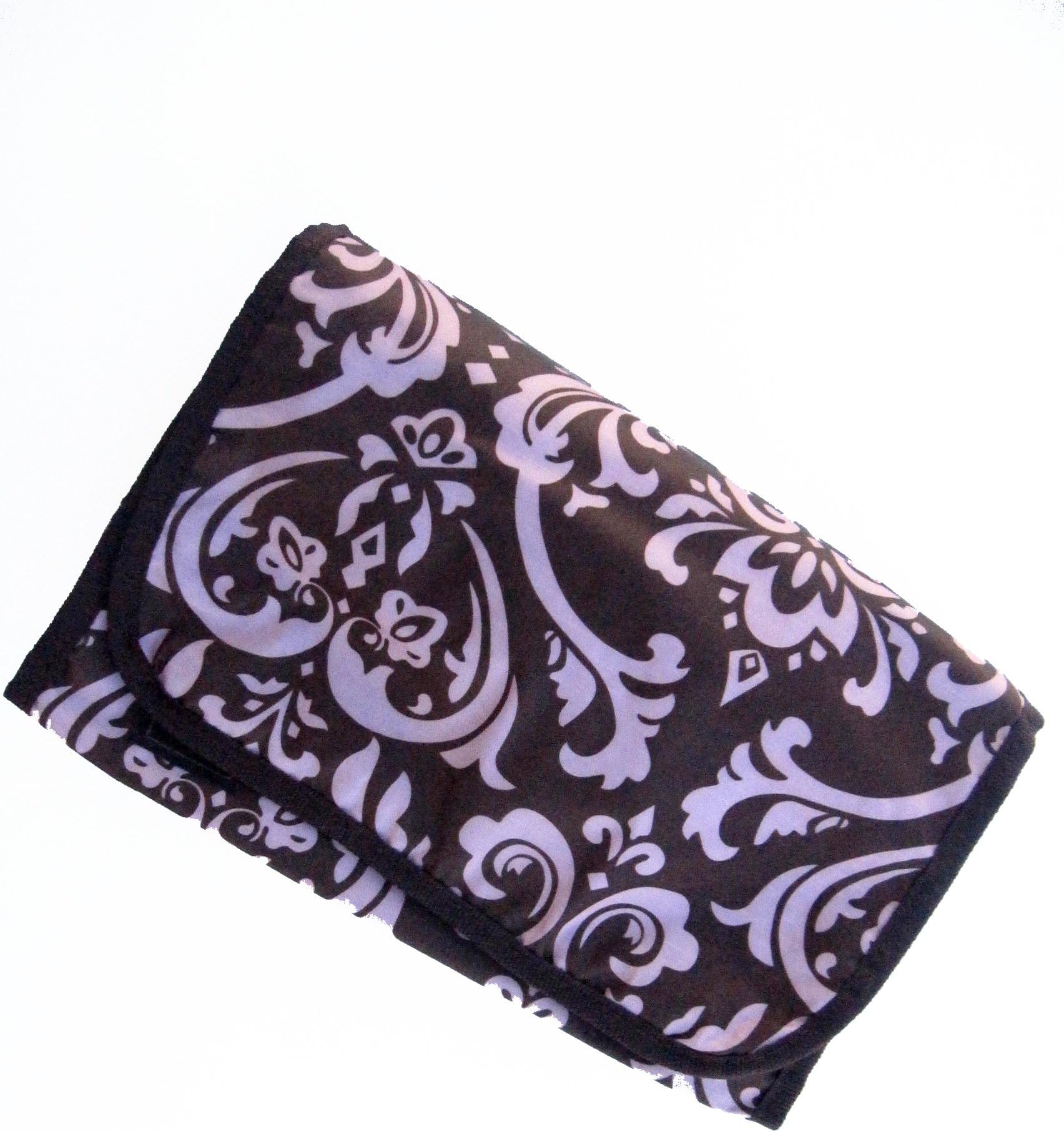 Best Pink and Brown Damask Designer Hanging Travel Weekend Overnight Toiletry Bag Case By G Crew Trading. Best summer vacation travel accessory for Women, Men and Teens.(Style 7)