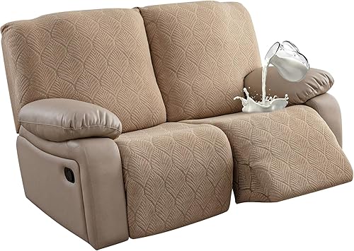 Miniatura 8 de Fundas de sofá reclinable 100% impermeables, 3 piezas cubiertas elásticas para sofá reclinable para sofá de 3 cojines, apto para mascotas, fundas de