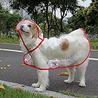Vista 2 de Impermeable para mascotas, impermeable para perros pequeños, impermeable, para cachorros, ropa impermeable transparente para perros pequeños, gatos