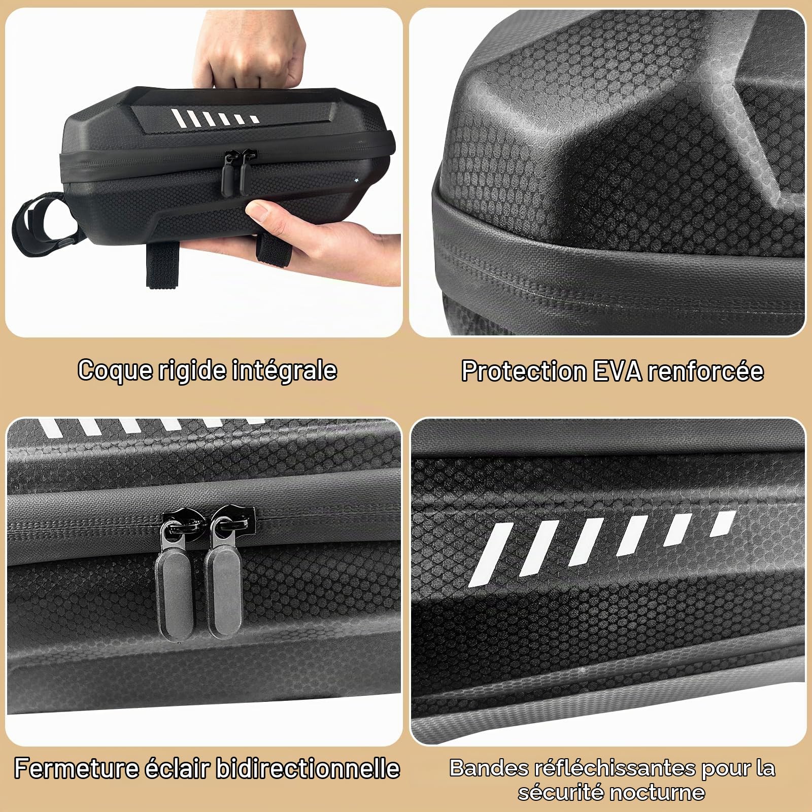 Antivol Trotinette Electrique 8 mm, Cadenas Trotinette Électrique, Cadenas Velo avec 3 Clés et 3L Sac Etanche, Chaînes Antivol Menotte avec Housse de Protection en Silicone