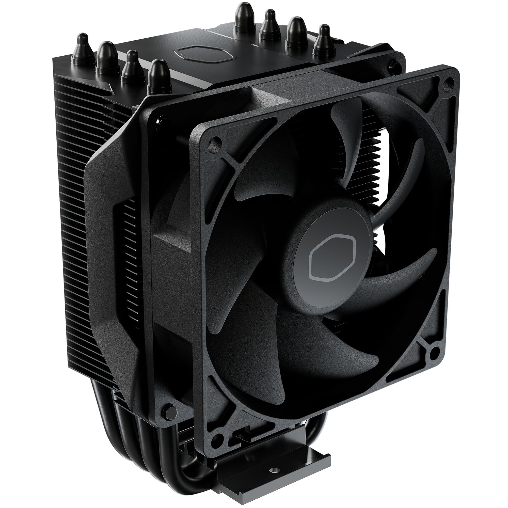 Cooler Master Hyper 411 Nano Disipador de CPU - 4 Tubos de Calor (TDP 180W), Ventilador 92mm (PWM) Fácil de Instalar, Disipador Térmico de Aluminio 136mm Compacto; Compatible con Sockets AMD e Intel