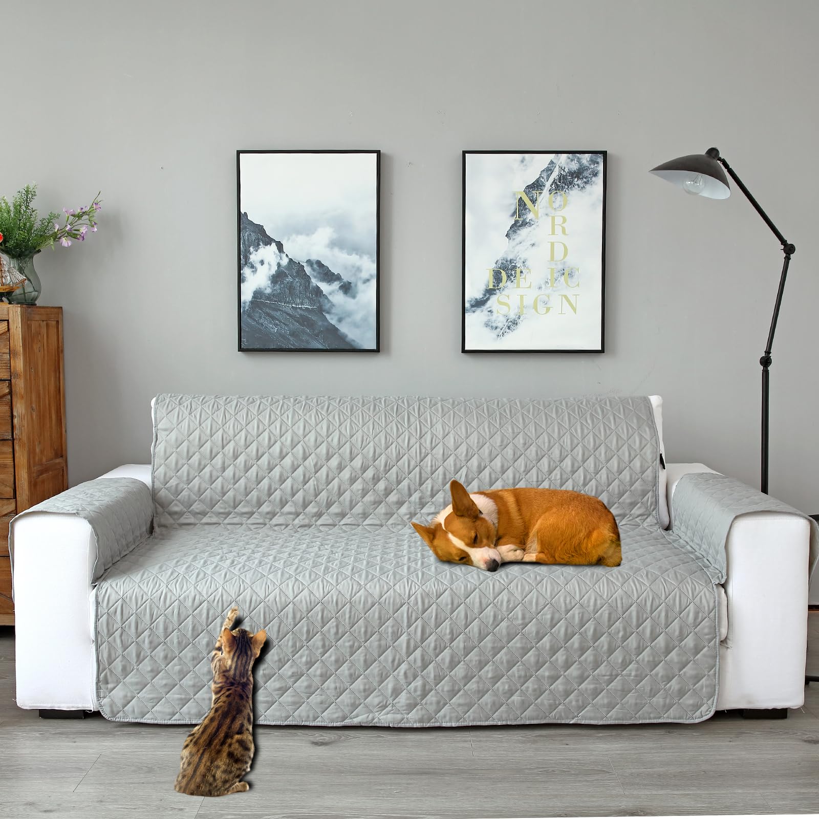 Housse pour animaux de compagnie housses de canapés 3 places