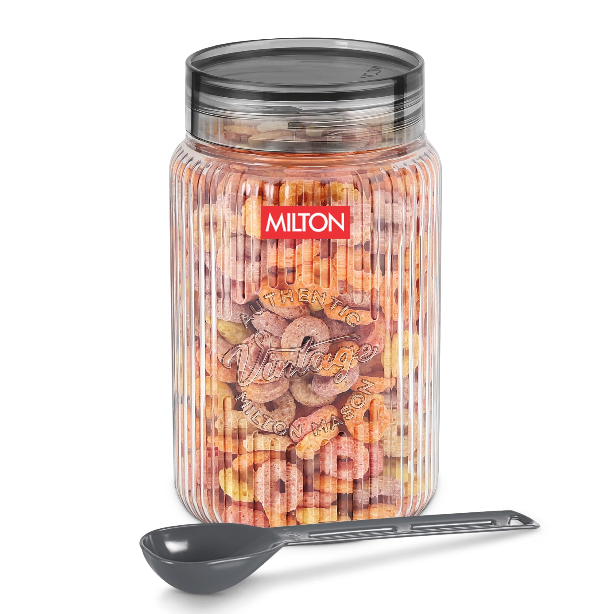 MILTON Olive Plastic Container with Lids, 2 Litres, Clear Kitchen Storage Box, Food Storage Jars for Kitchen, Tea Sugar Container, Airtight, Durable, Multi-purpose, Ideal for Kitchen Essentials-image-4