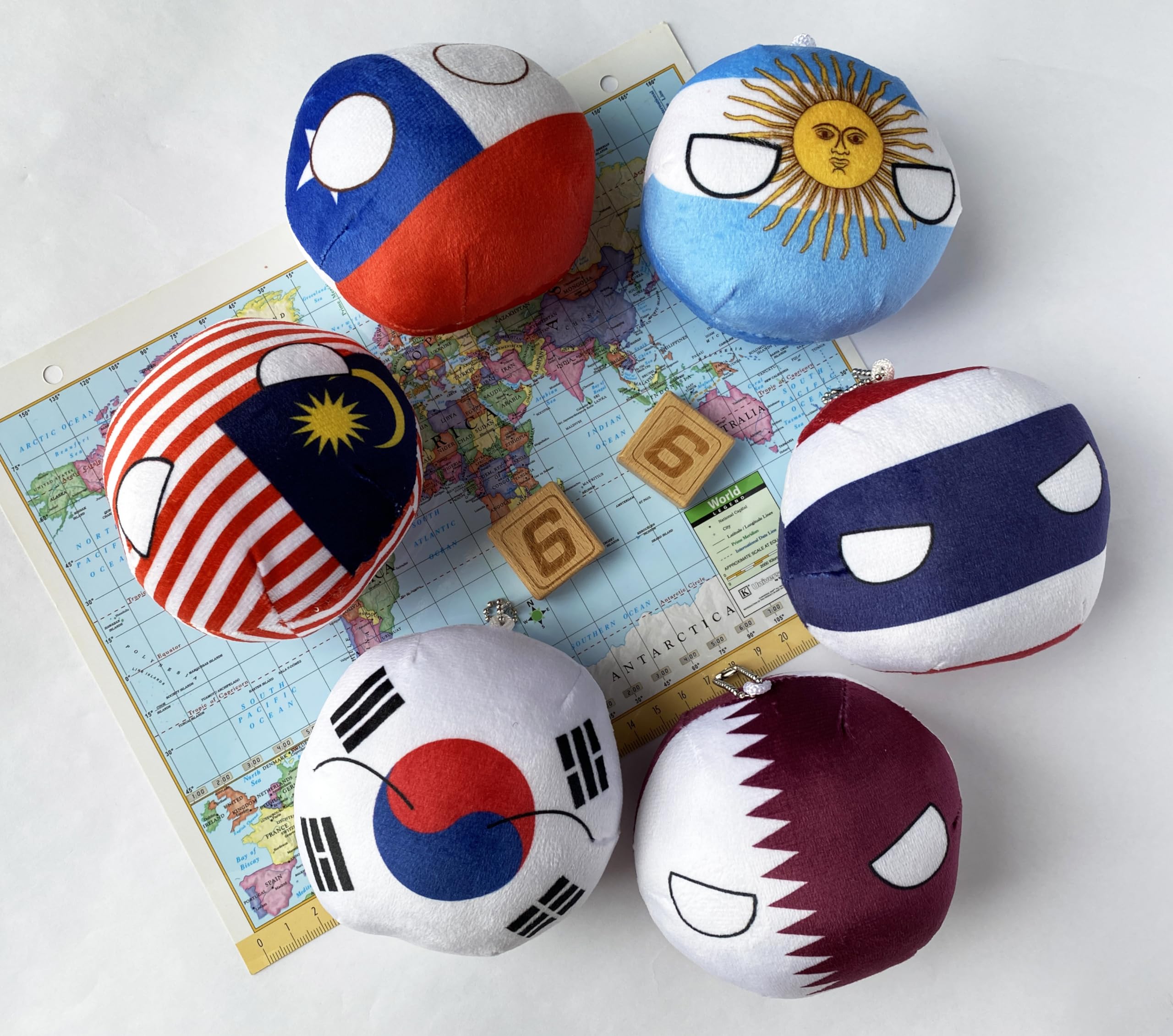Amazon.com: Raclove 6PC Countryballs Plushies - Soft & Educational