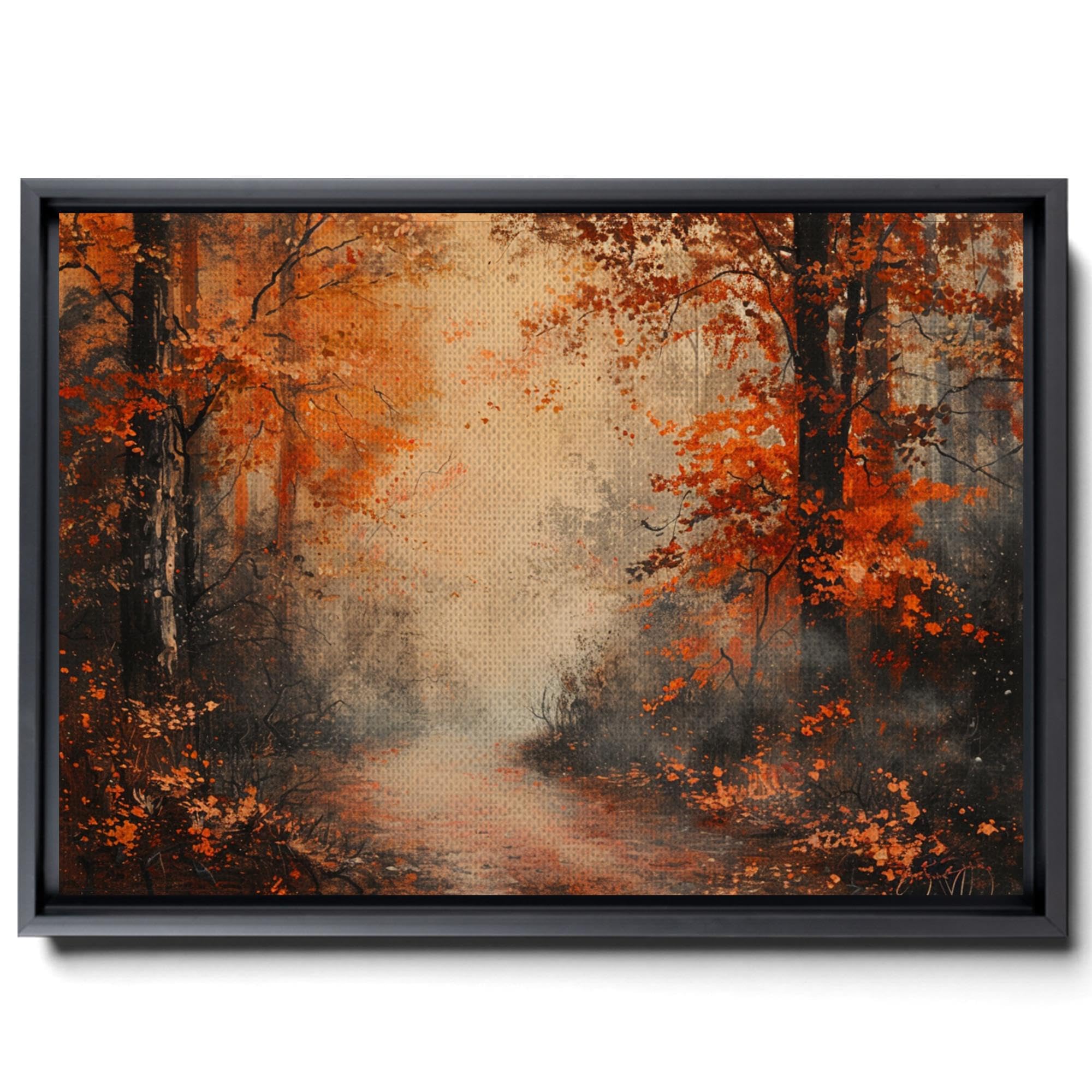 Vintage Autumn Wall Art, Landscape Fall Home Decor, Autumn Art Prints, Autumn Decor, Rustic Fall Decor, Moody Wall Art, Forest Wall Art, Landscape Wall Art, Wall Hang, Print