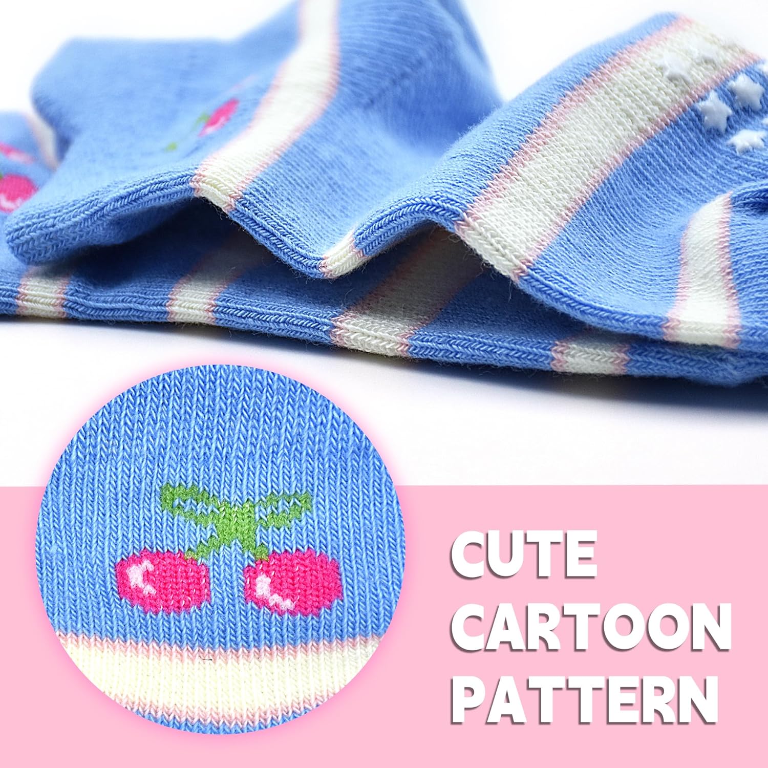 ELUTONG Toddler Socks with Grips Anti Slip Ankle Socks 12 Pairs for 1-7 Years Boys Girls Kids Infant Baby - Image 5