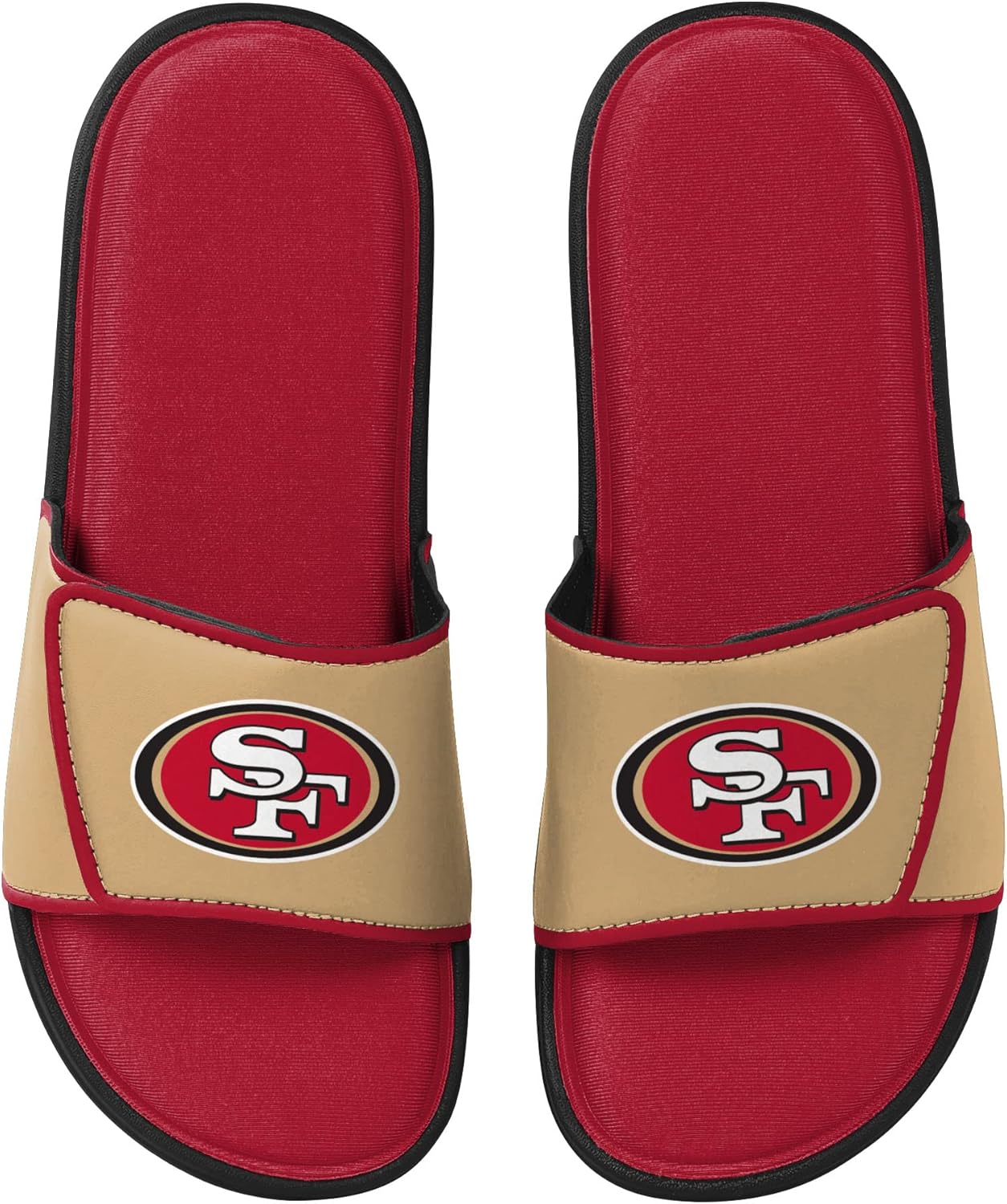 FOCO mens NFL Team Logo Sport Shower Foam Slide Flip Flop Sandals - Image 4