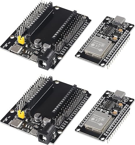 AITRIP 2 Sets ESP-WROOM-32 ESP32 ESP-32S Tipo-C USB Placa de Desarrollo Tipo-C USB CH340C WiFi+Bluetooth Potencia ultra baja Dual Core