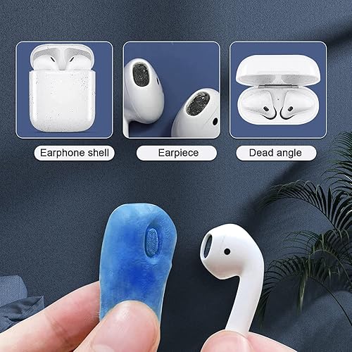 Miniatura 6 de Kit de limpieza para Airpods, kit de limpieza de auriculares para Airpods Pro 1, 2, 3, kit de limpieza de teléfono con cepillo para limpiador de