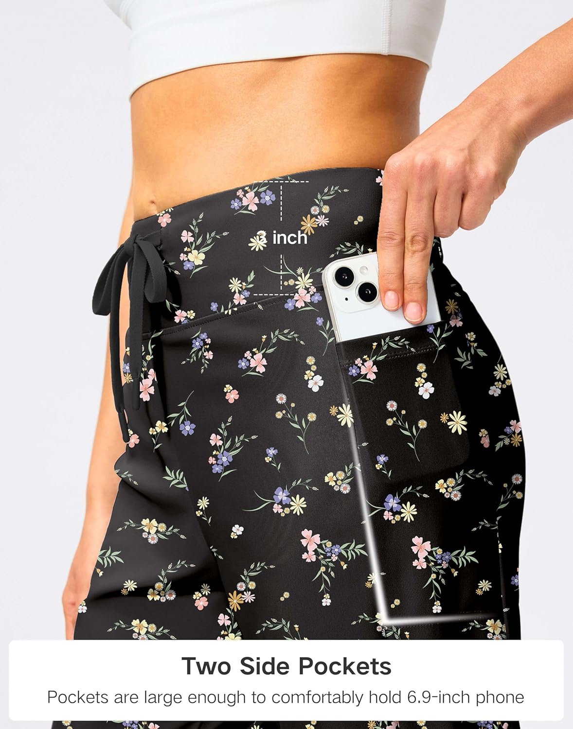 Viodia Women's Swim Capris Pants 18'' Modest Bathing Suit Bottoms Quick Dry Swimsuits Long Board Shorts with Pockets - Image 4