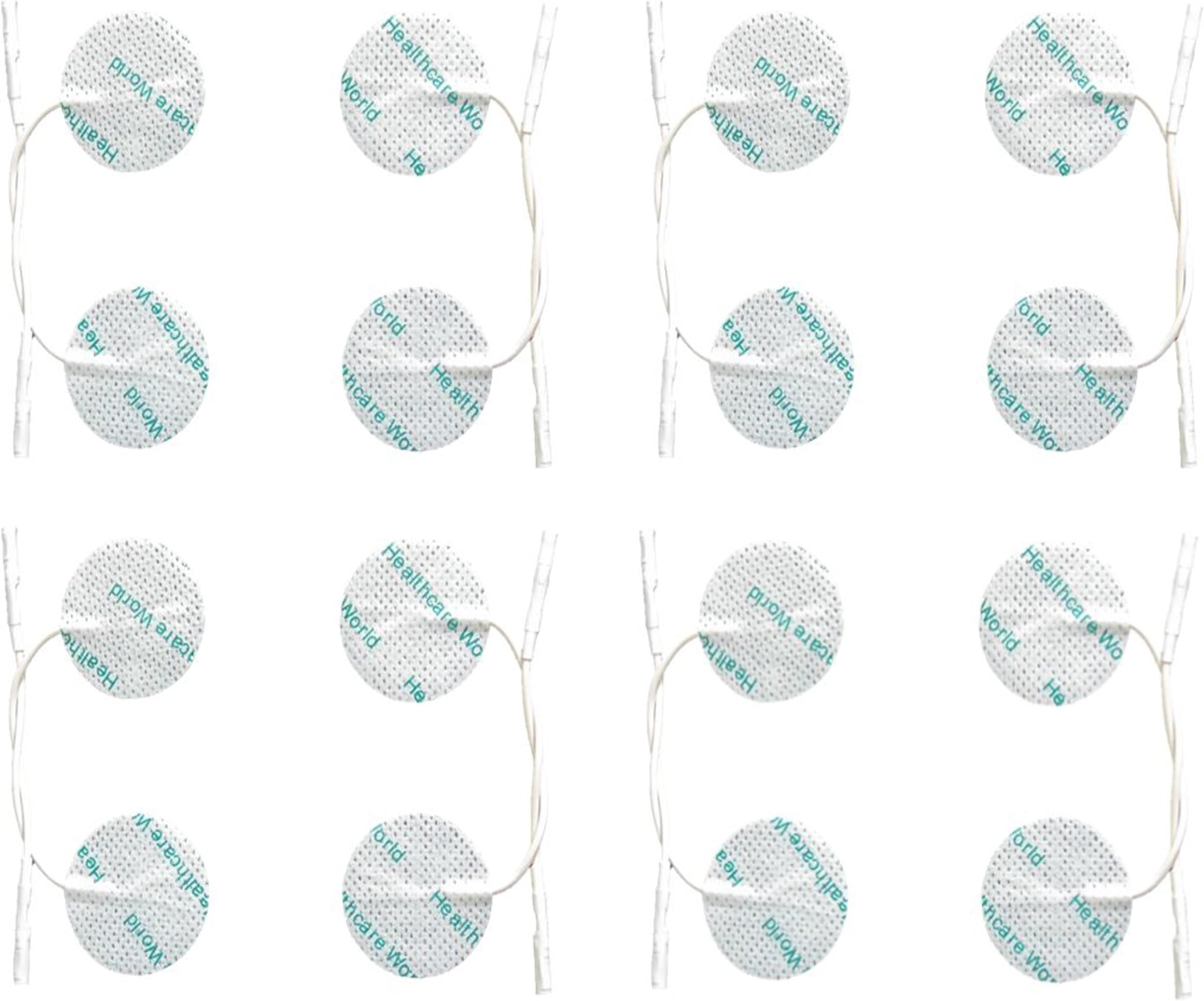TENS Electrode Pads (Pack of 16) Round Self Adhesive Electrodes Targeted Pain Relief Compatible with Neurotrac and Flexi-Tens Devices