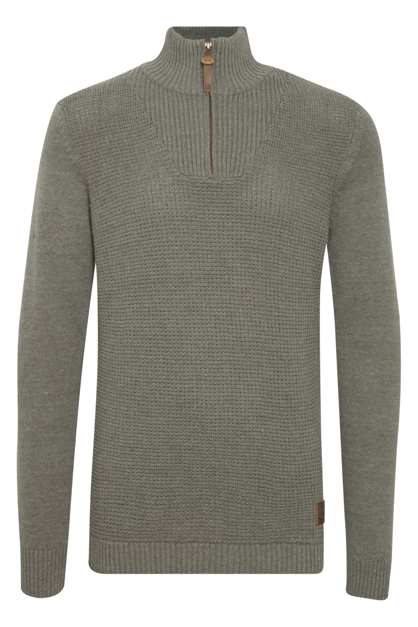 !Solid SDTommy Herren Strickpullover Troyer Feinstrick Pullover mit Troyerkragen Rippbündchen Baumwollmischung Regular fit