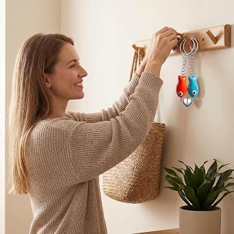 Matching Magnetic Heart Ceramic Fish Keychain Set 2PCS Valentines Day Gifts for Couples Him Her Boyfriend Girlfriend