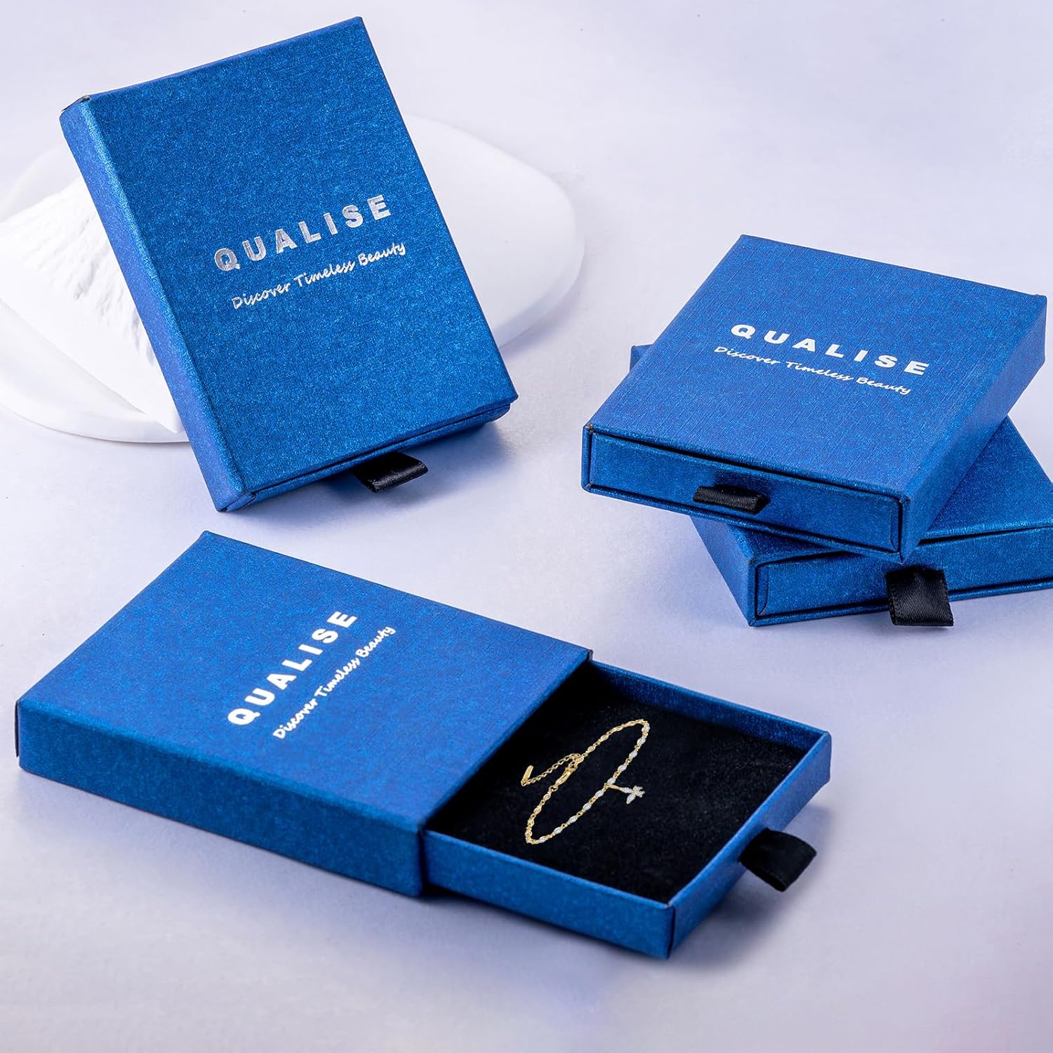 14K Gold Plated Tennis Cross Bracelet, Simple Butterfly Bracelet,Evil Eyes Adjustable Bracelet, CZ Station Paperclip Link Chain Bracelet for Women - Image 7