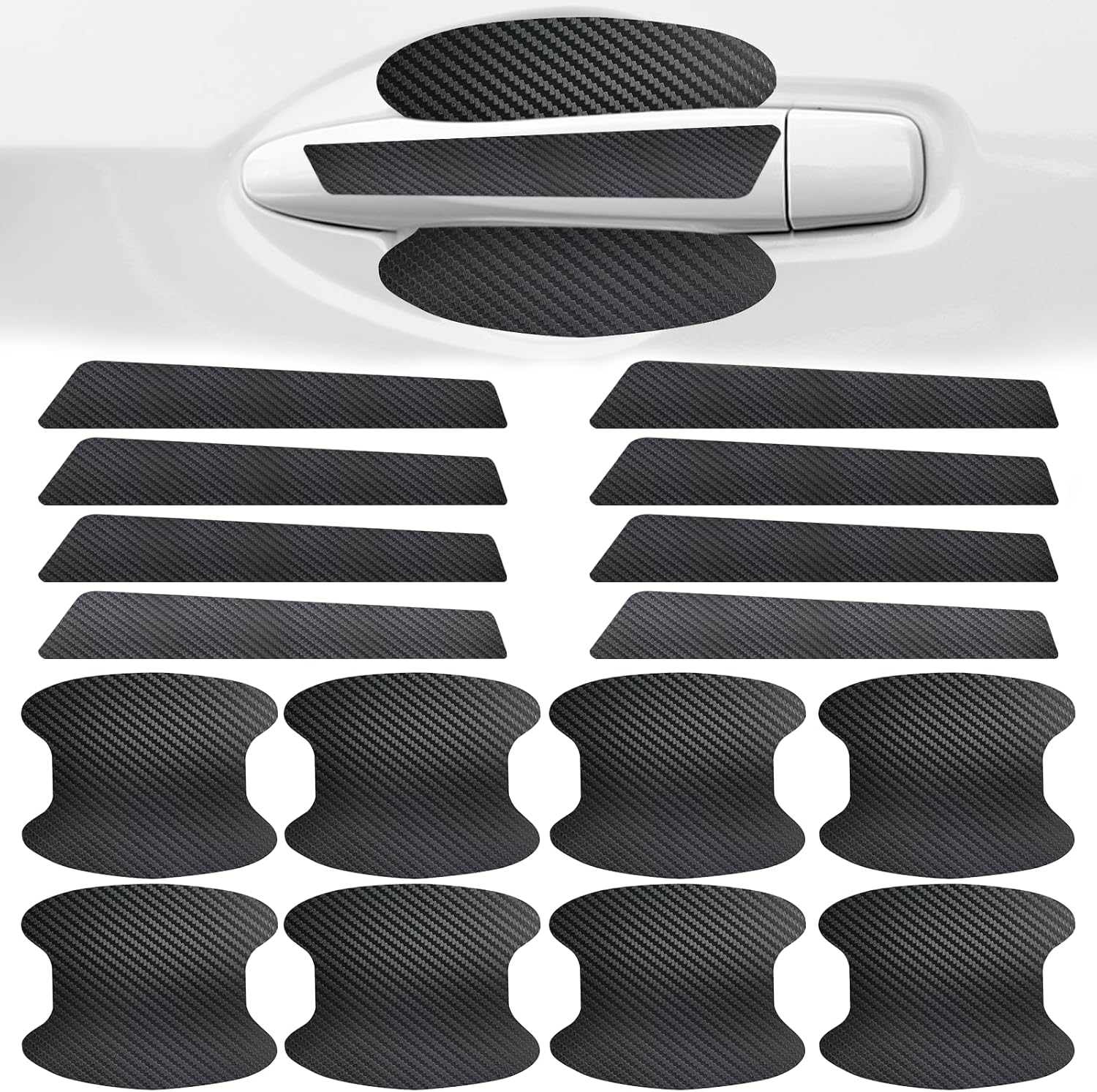 KBY 16 PCS Car Door Handle Scratch Protectors, Universal